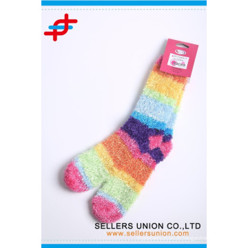 Polyesterfarbenes Regenbogen-Mikrofasertuch Argyle Home Handtuch maßgeschneiderte Socken Hersteller